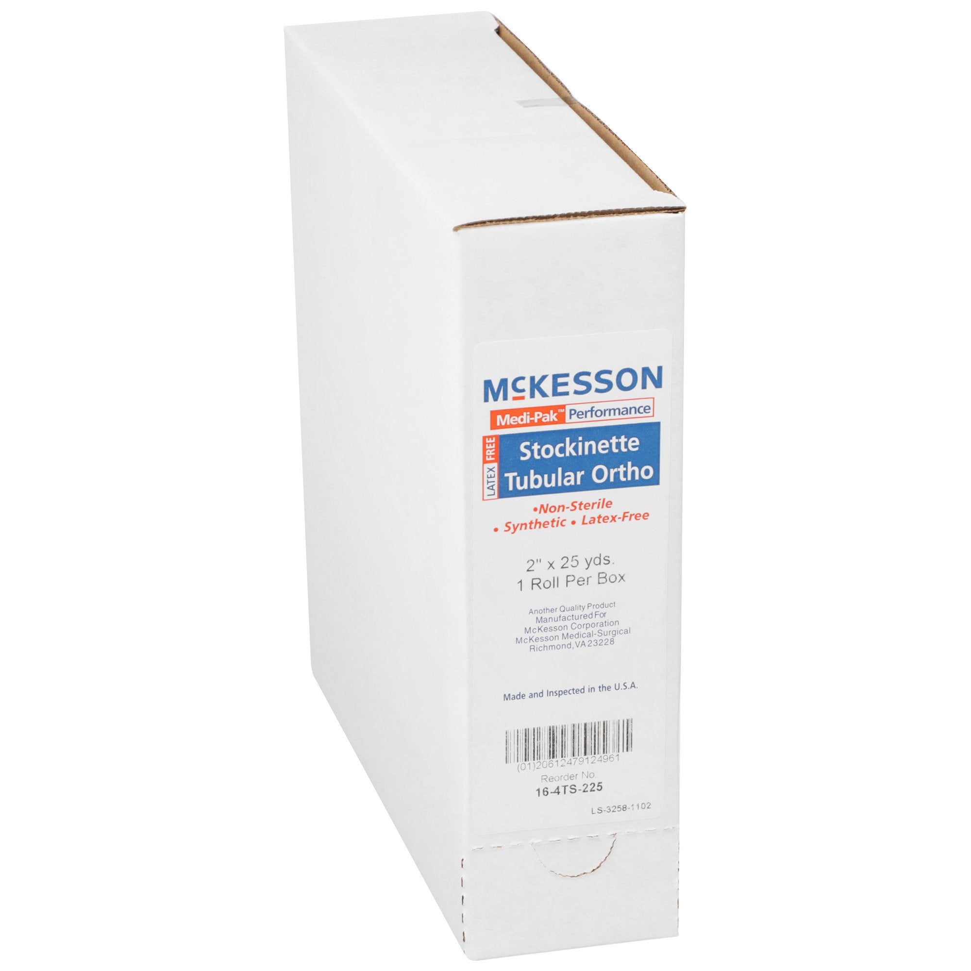 stockinette tubular mckesson 2 inch x 25 yard polyester nonsterile packaging type case