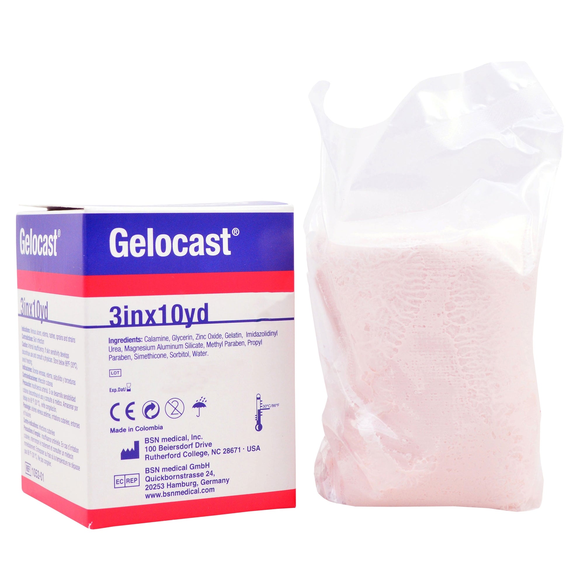 Unna Boot Gelocast Zinc Oxide / Calamine 3 Inch X 10 Yard,Packaging Type- Each