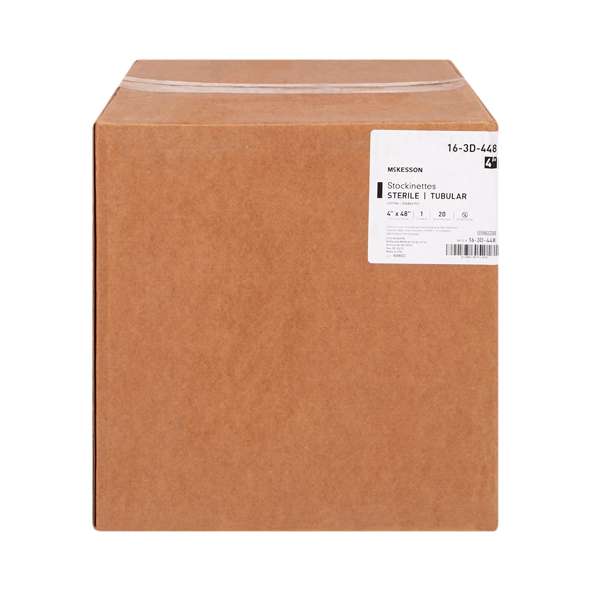 Surgical Stockinette Tubular McKesson 4 X 48 Inch Sterile, Packaging Type- Case