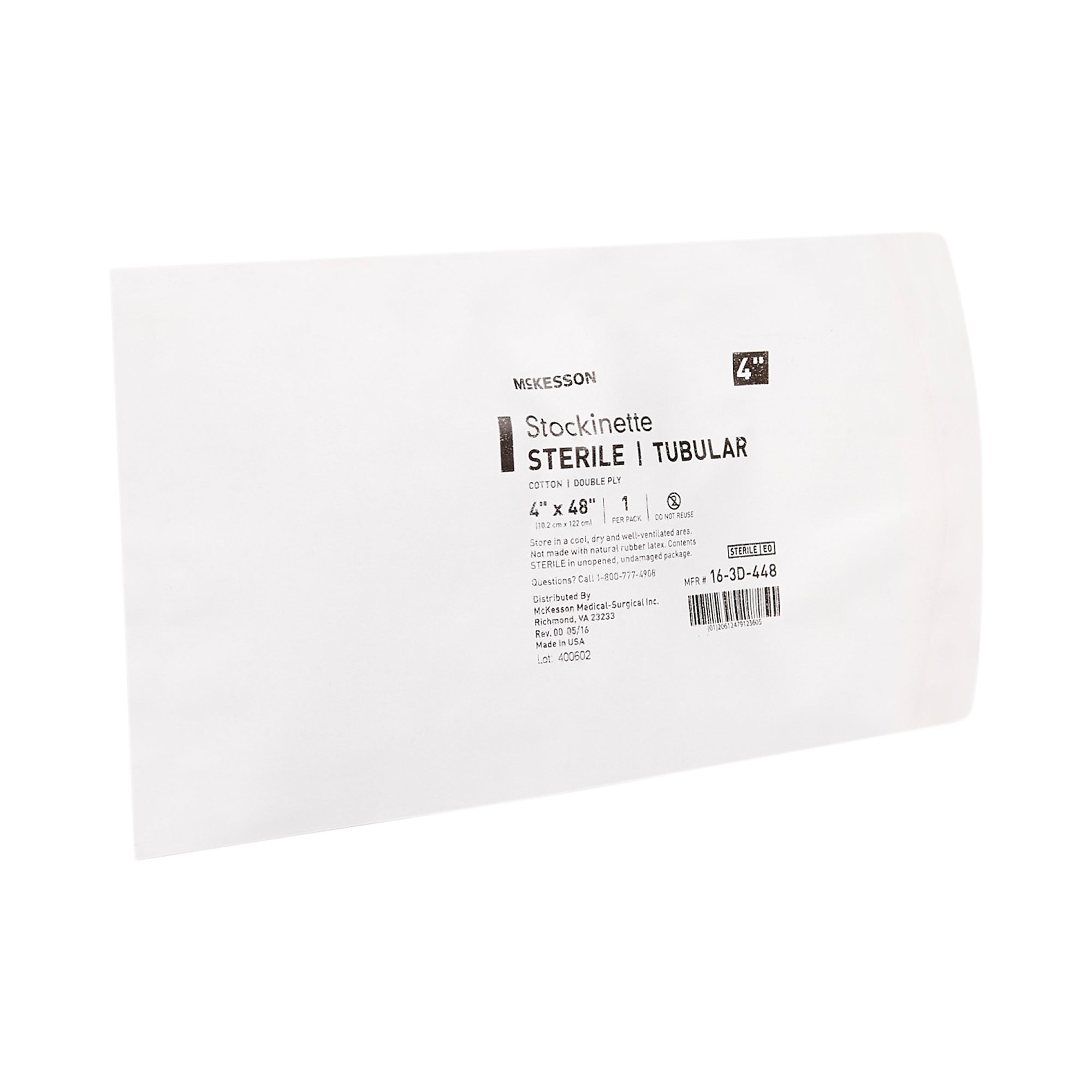Surgical Stockinette Tubular McKesson 4 X 48 Inch Sterile, Packaging Type- Case