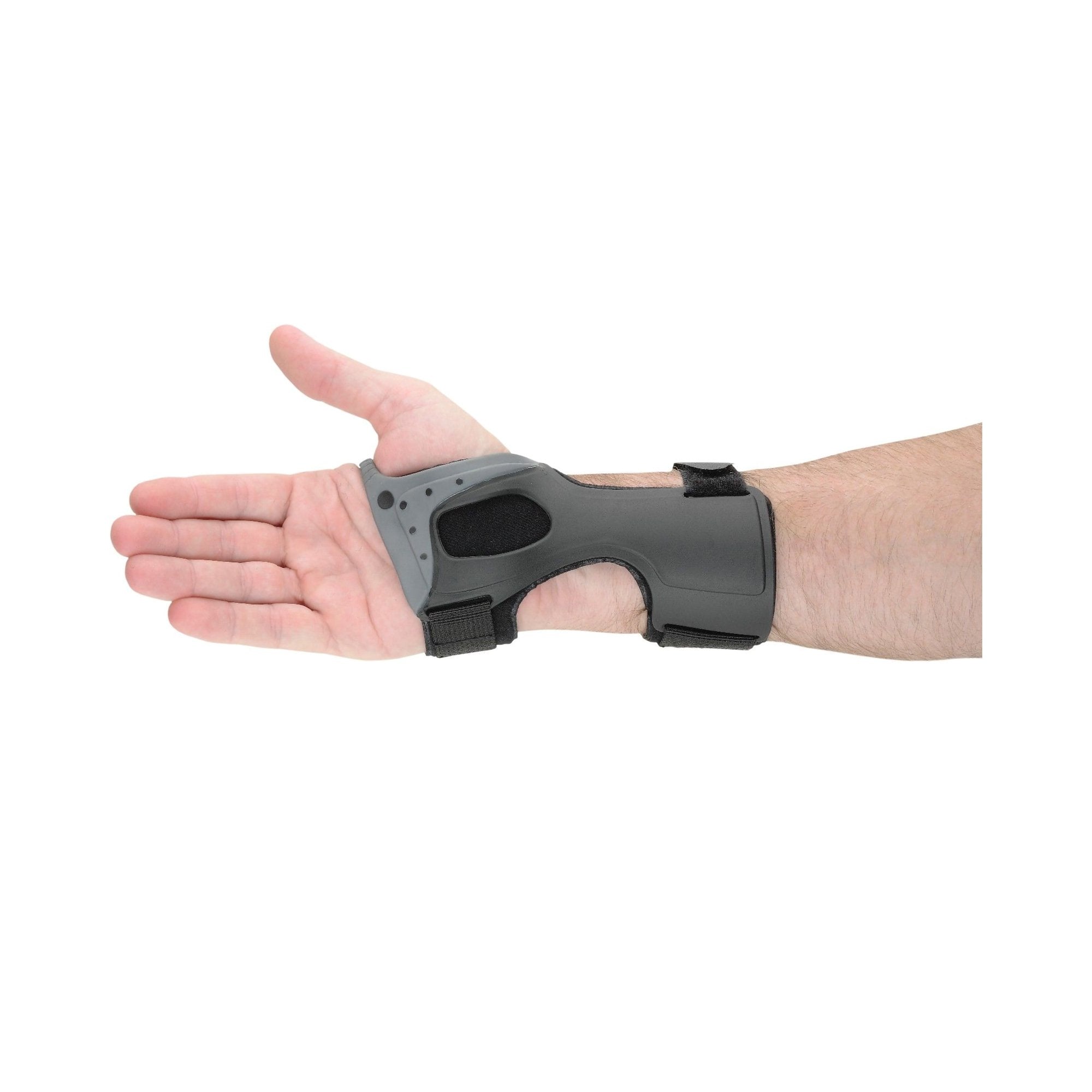 Wrist Splint Ossur Exoform Carpal Tunnel Low Profile Plastic / Nylon Left Hand Black / Blue / Gray Medium,Packaging Type- Each
