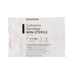 Cohesive Bandage McKesson 1 Inch X 5 Yard Self-adherent Closure Tan NonSterile Standard Compression, Packaging Type- Case