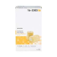Cohesive Bandage McKesson 3 Inch X 5 Yard Self-adherent Closure Tan NonSterile Standard Compression, Packaging Type- Case