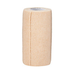 Cohesive Bandage McKesson 4 Inch X 5 Yard Self-adherent Closure Tan NonSterile Standard Compression, Packaging Type- Case