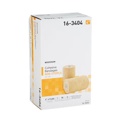 Cohesive Bandage McKesson 4 Inch X 5 Yard Self-adherent Closure Tan NonSterile Standard Compression, Packaging Type- Case
