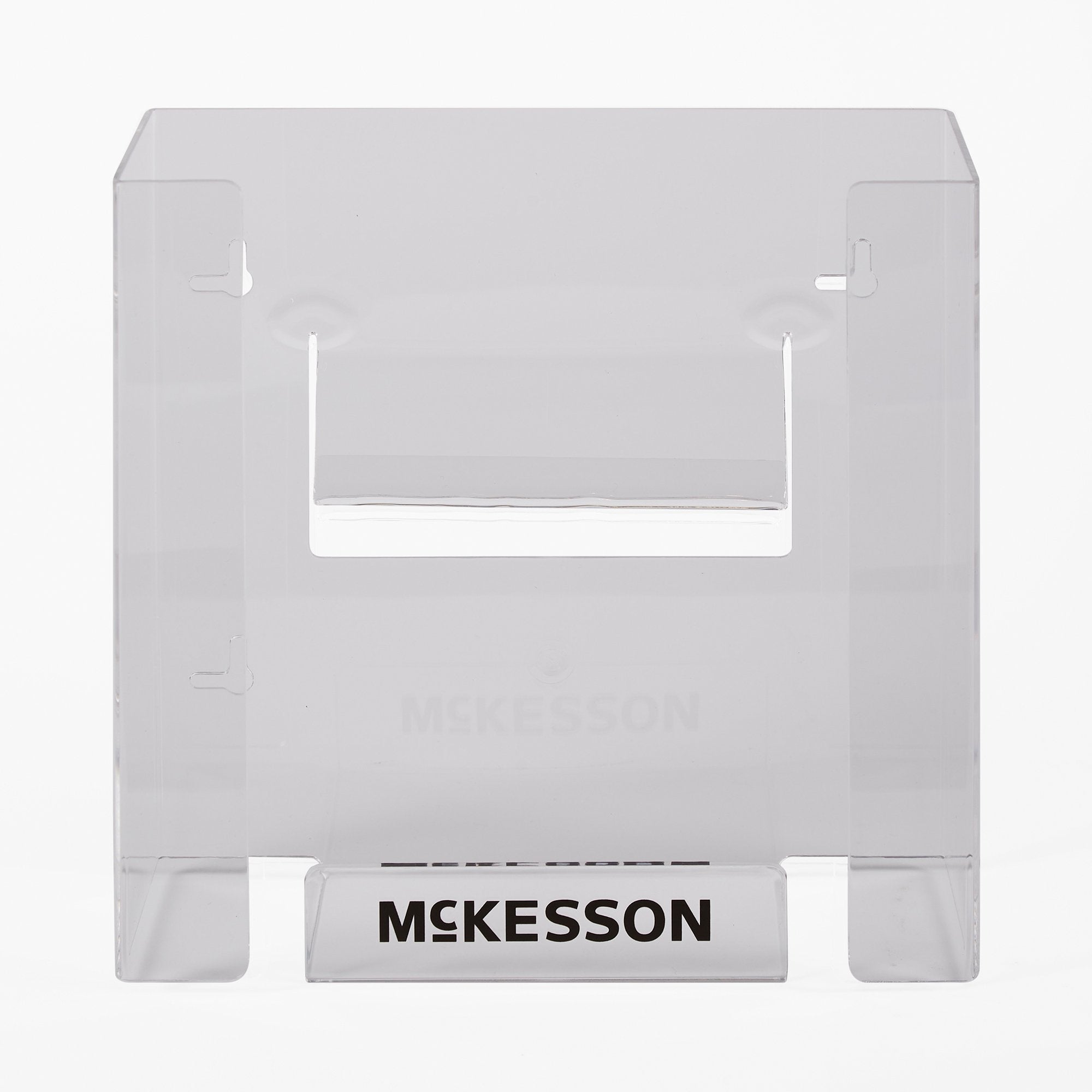 Glove Box Holder McKesson Horizontal or Vertical Mounted 2-Box Capacity Clear 4 X 10 X 10-3/4 Inch Plastic, Packaging Type- Case