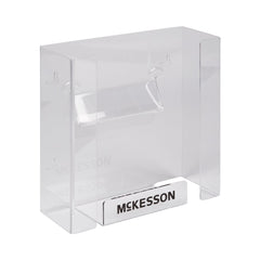 Glove Box Holder McKesson Horizontal or Vertical Mounted 2-Box Capacity Clear 4 X 10 X 10-3/4 Inch Plastic, Packaging Type- Case