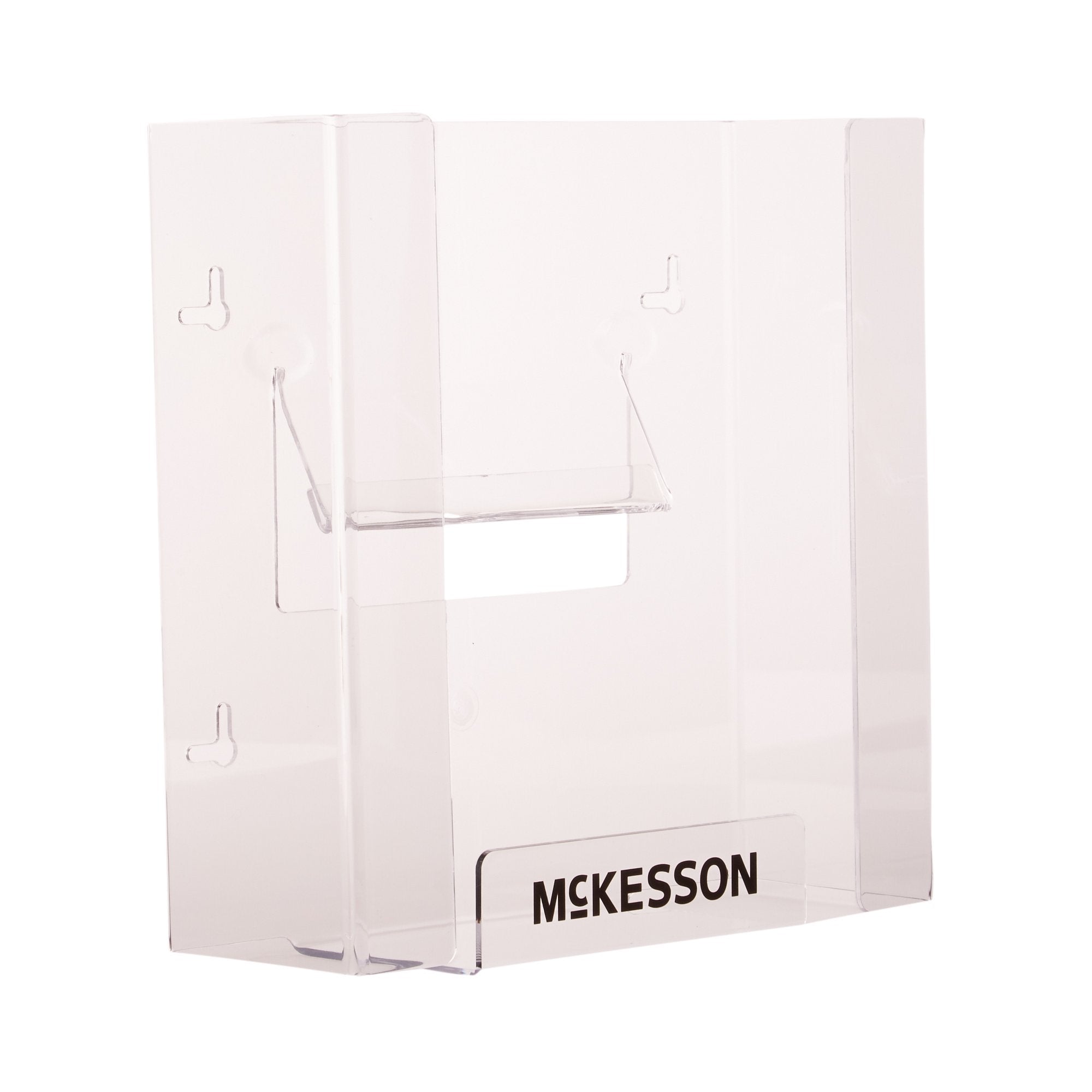 Glove Box Holder McKesson Horizontal or Vertical Mounted 2-Box Capacity Clear 4 X 10 X 10-3/4 Inch Plastic, Packaging Type- Case