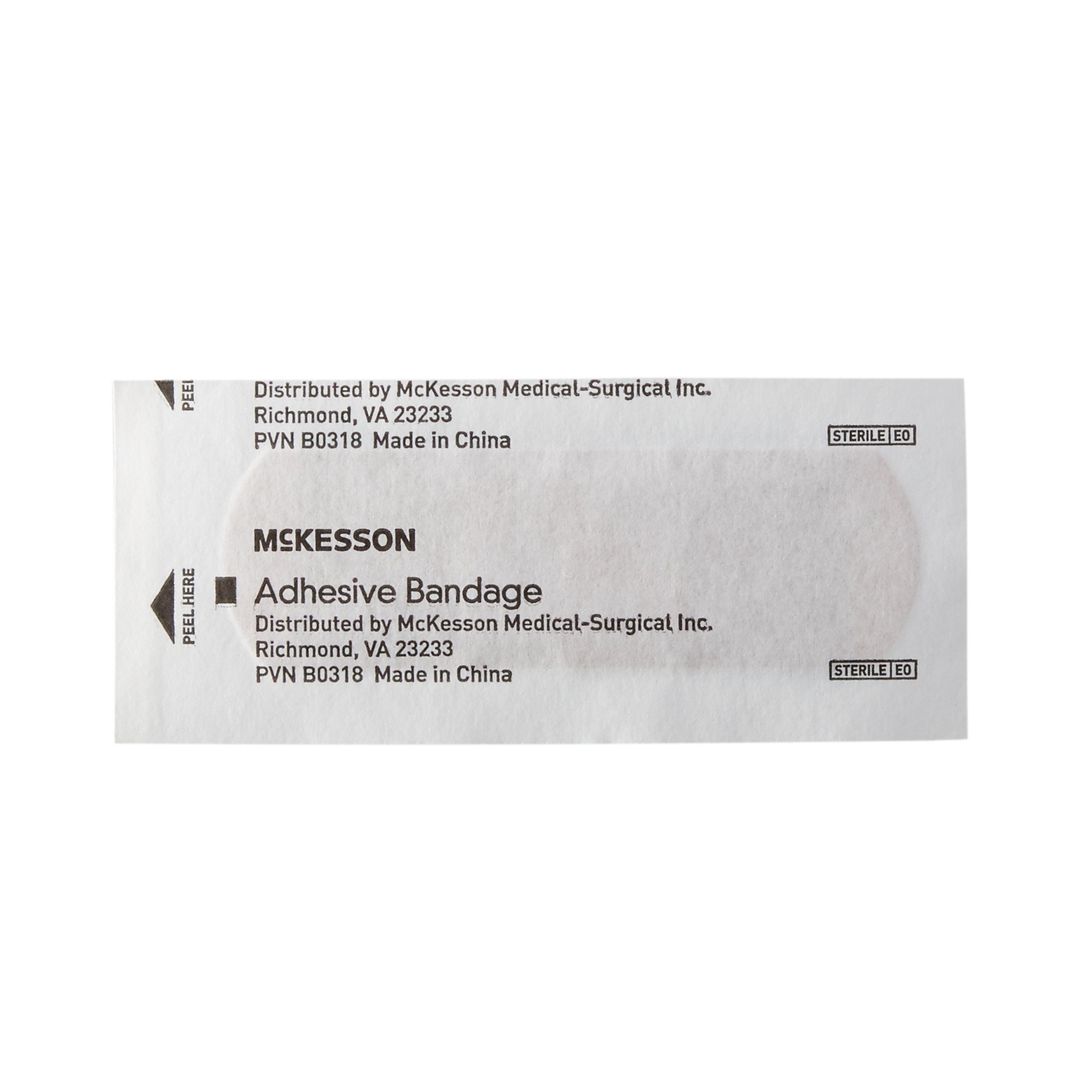 Adhesive Strip McKesson 1 X 3 Inch Plastic Rectangle Tan Sterile, Packaging Type- Case