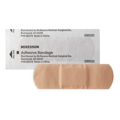 Adhesive Strip McKesson 1 X 3 Inch Plastic Rectangle Tan Sterile, Packaging Type- Case