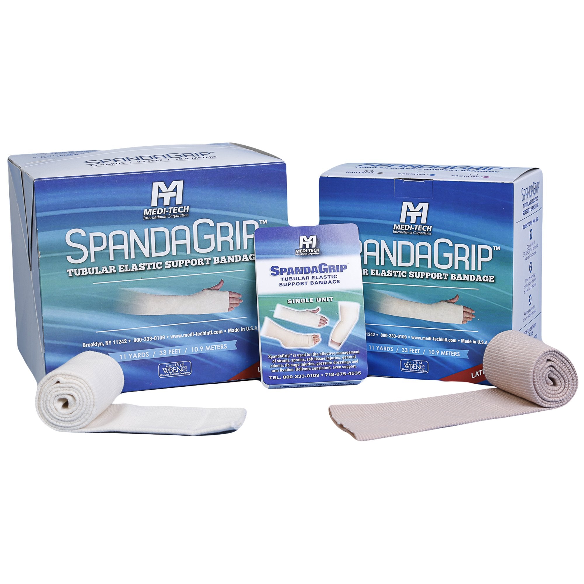 Elastic Tubular Support Bandage SpandaGrip 2-3/4 Inch X 11 Yard Medium Arm / Small Ankle Pull On Natural NonSterile Size C Standard Compression