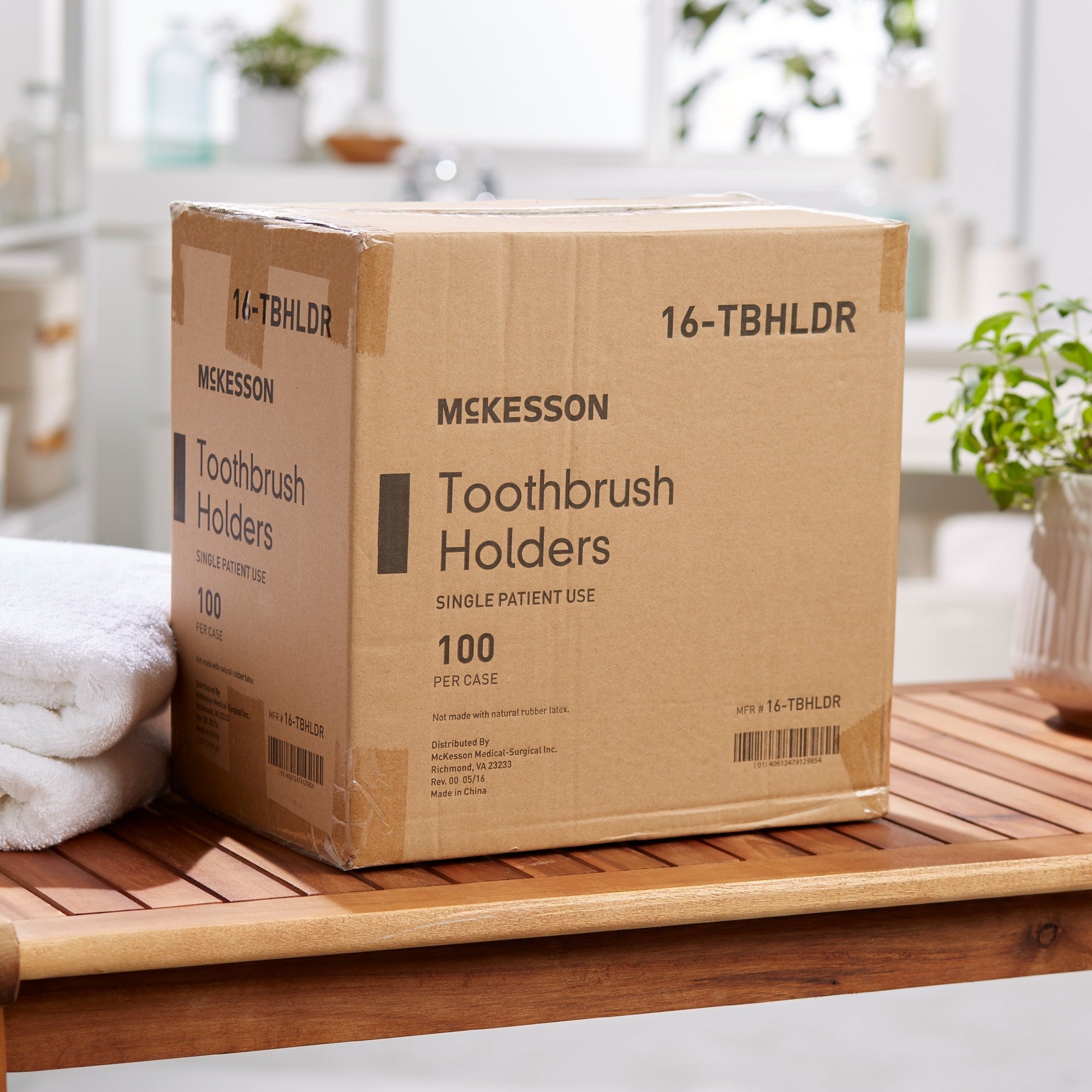 Toothbrush Holder McKesson For 8 Inch Toothbrushes, Packaging Type- Case