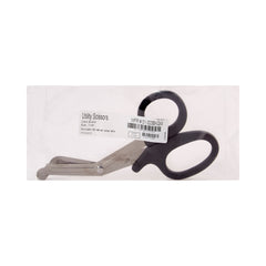 Utility Scissors McKesson 7-1/4 Inch Length Office Grade Stainless Steel / Plastic NonSterile Finger Ring Handle Angled Blunt Tip / Blunt Tip