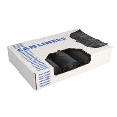 Trash Bag Heritage 16 gal. Black LLDPE 0.50 mil 24 X 32 Inch Star Seal Bottom Flat Pack, Packaging Type- Case