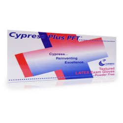 Exam Glove Cypress Plus PFT X-Small NonSterile Latex Standard Cuff Length Fully Textured Ivory Not Rated