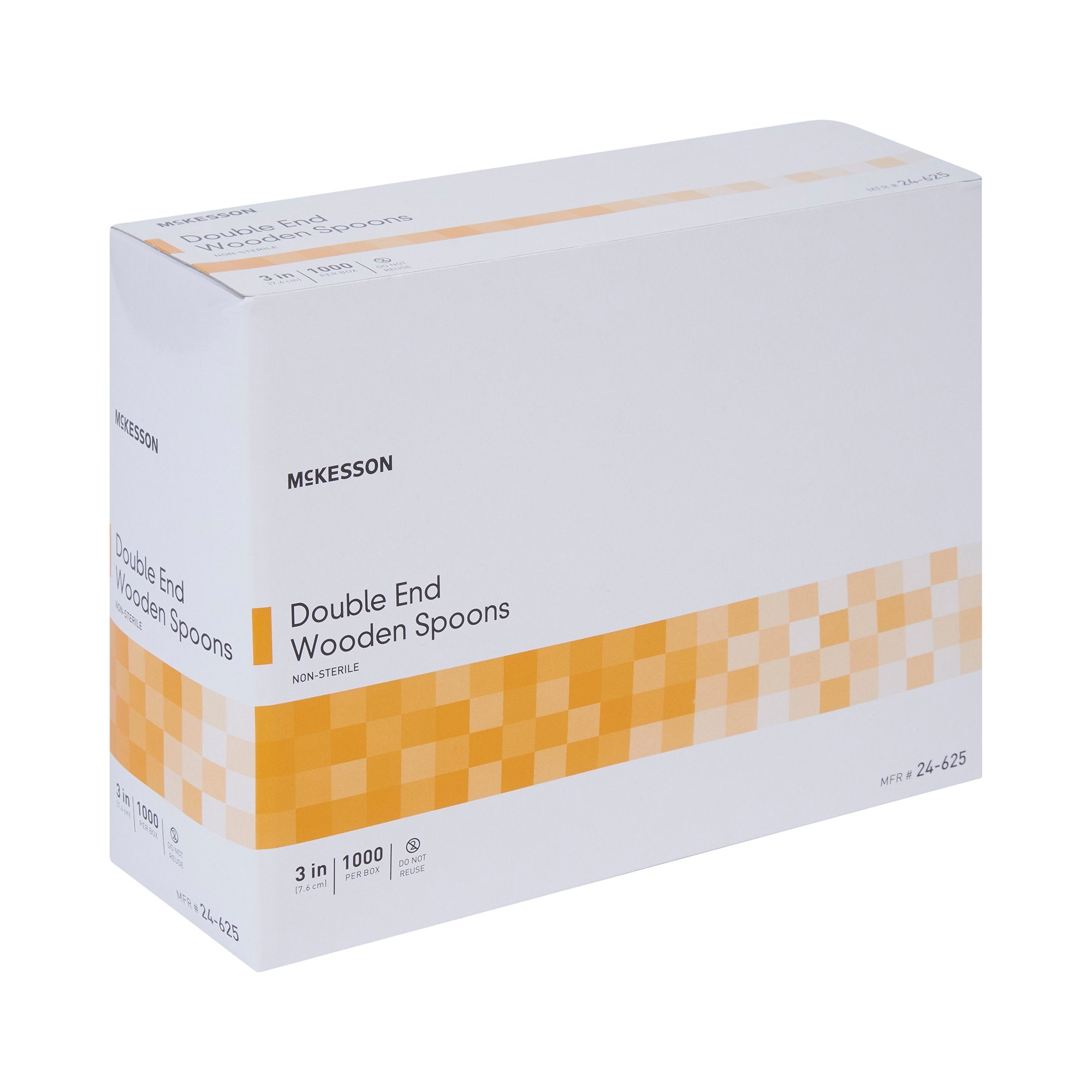 Medical Spoon McKesson Double Ended Tan Wood, Packaging Type- Case