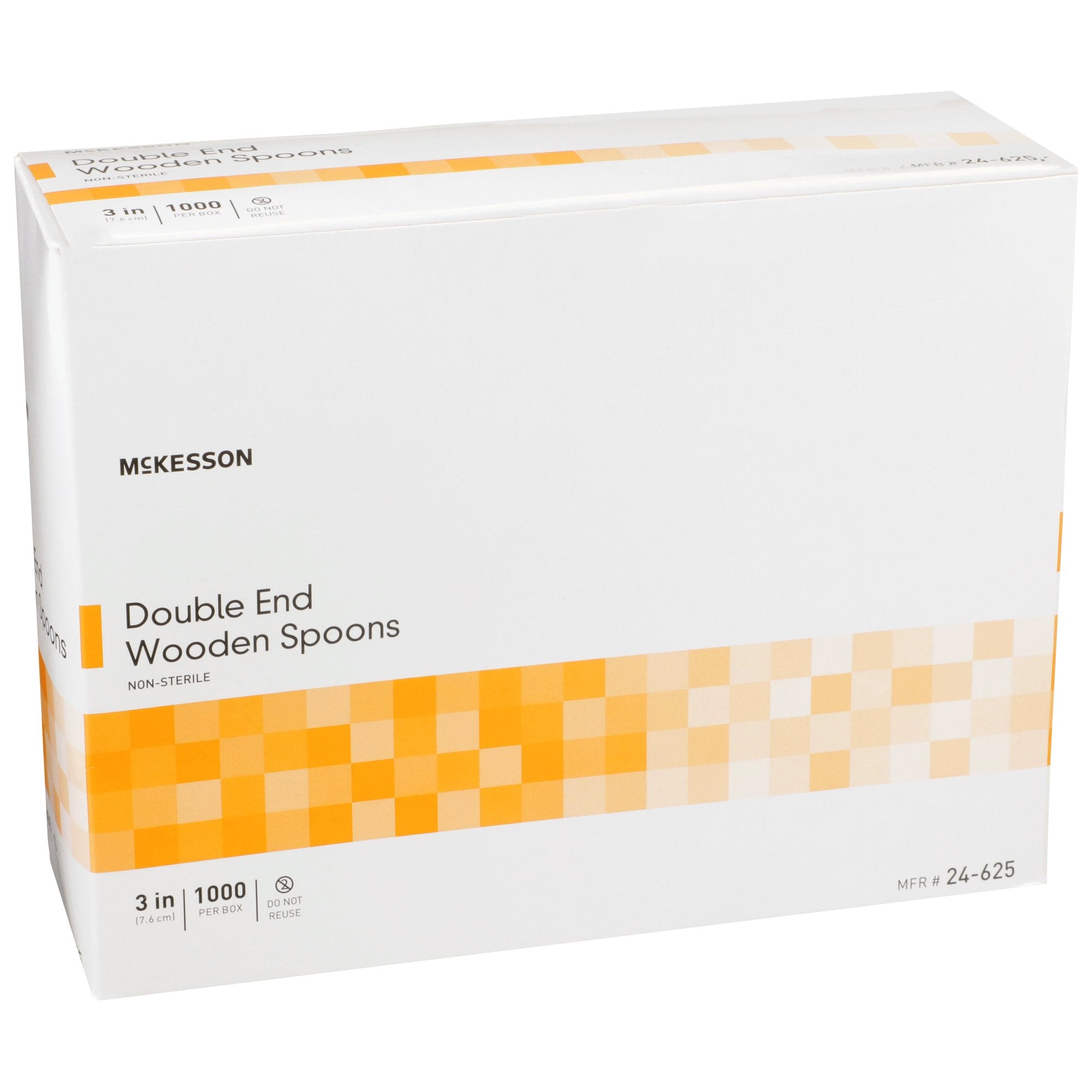 Medical Spoon McKesson Double Ended Tan Wood, Packaging Type- Case
