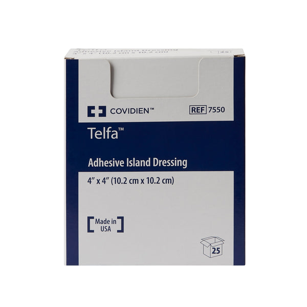 Island Dressing Telfa 4 X 4 Inch Square Sterile, Packaging Type- Box