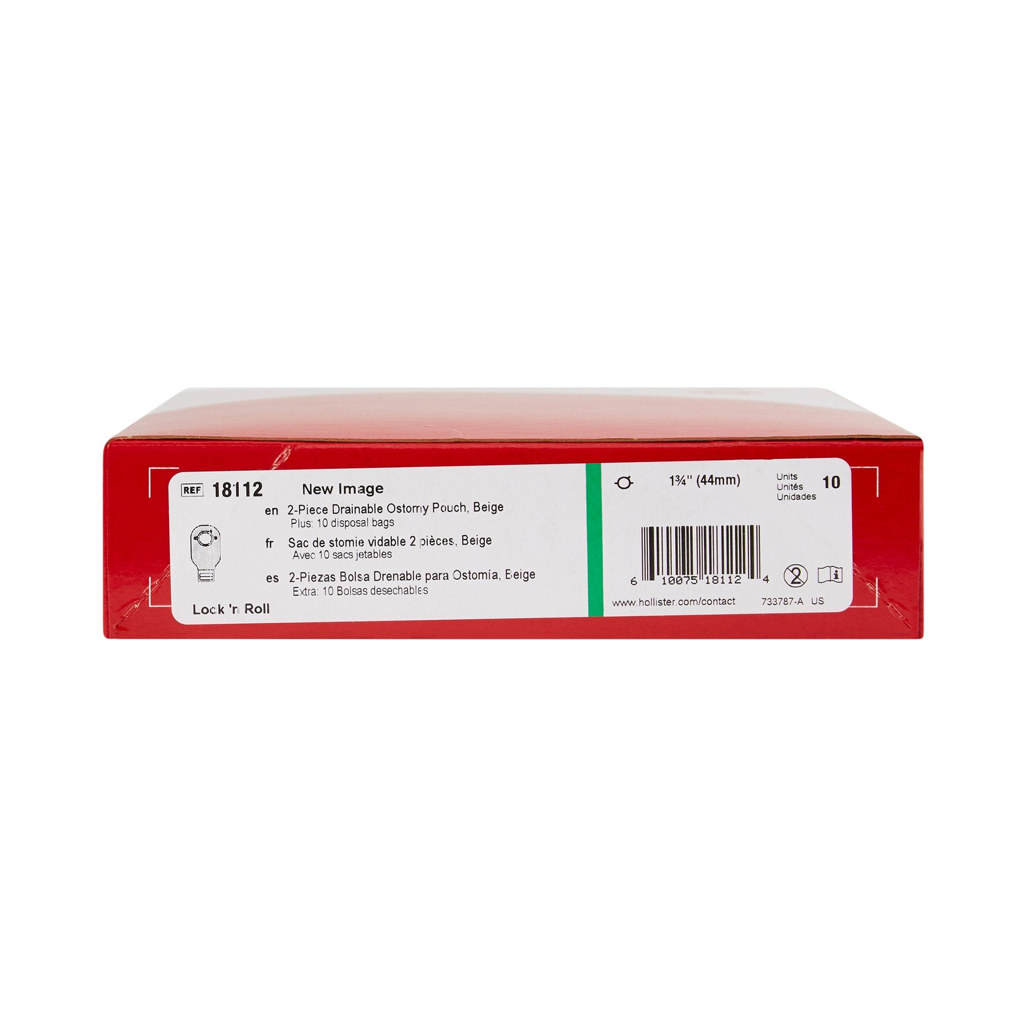 Colostomy Pouch New Image Two-Piece System 12 Inch Length Drainable,Packaging Type- Box