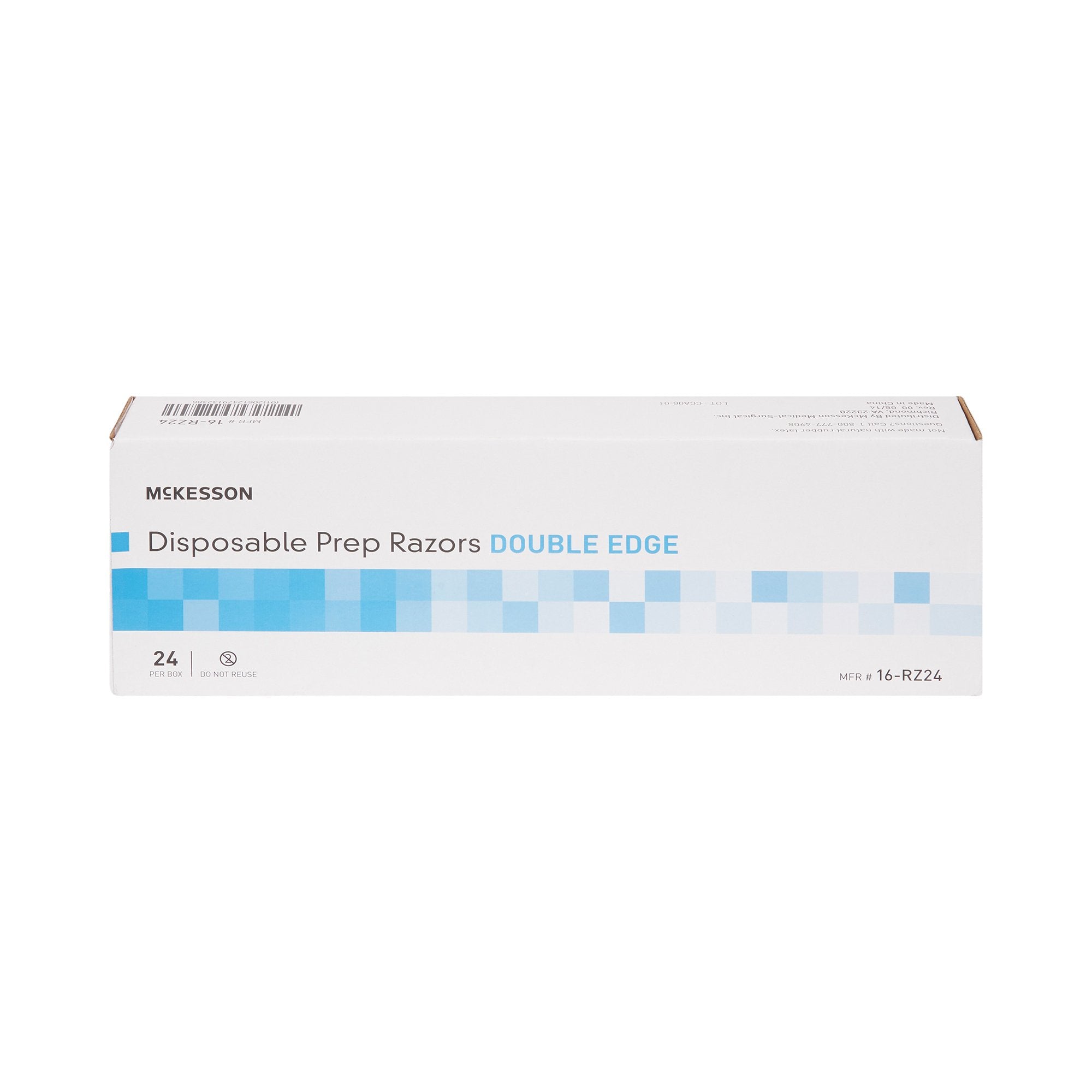 Surgical Prep Razor McKesson Double Edge Single Blade NonSterile Disposable, Packaging Type- Box