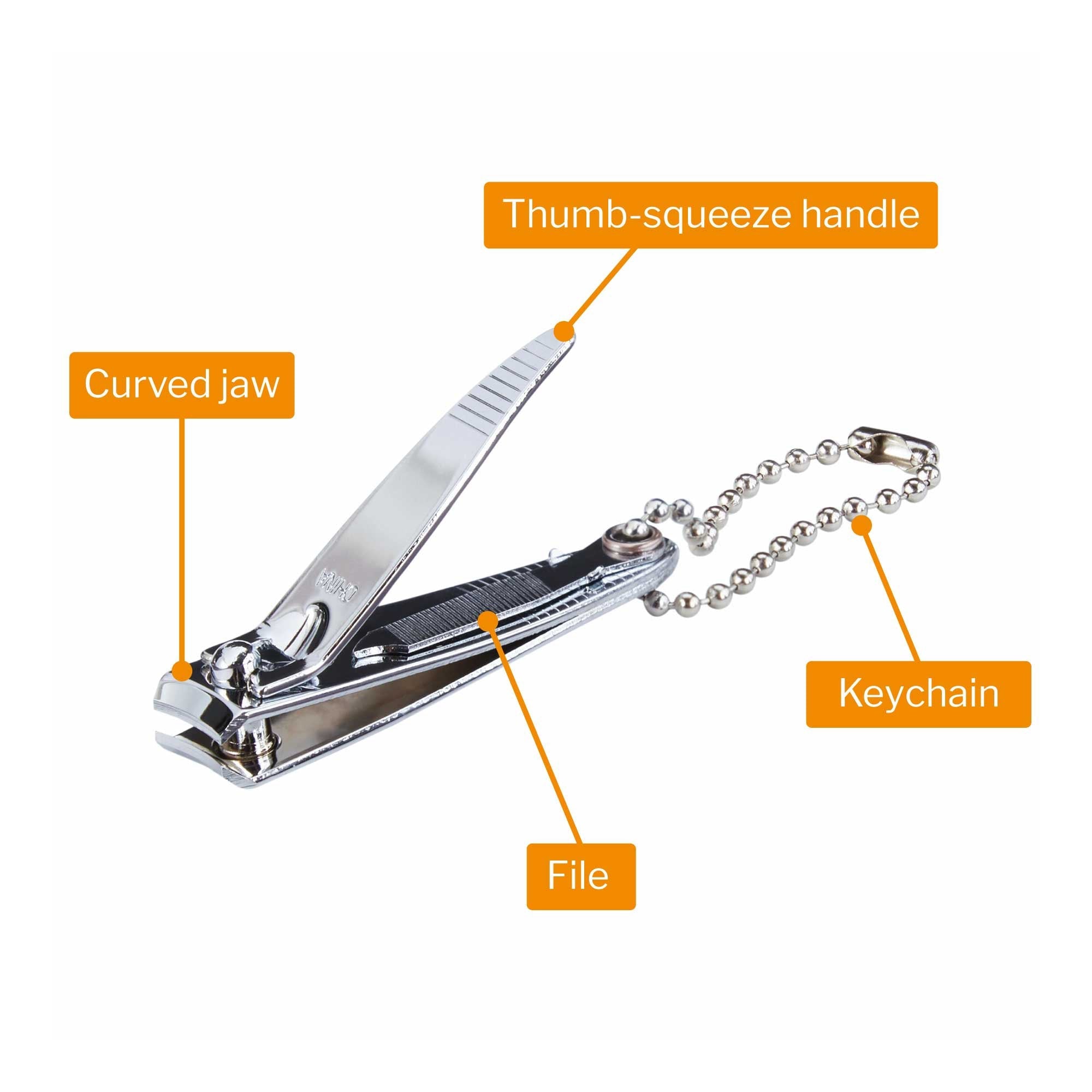 Fingernail Clippers McKesson Thumb Squeeze Lever, Packaging Type- Case
