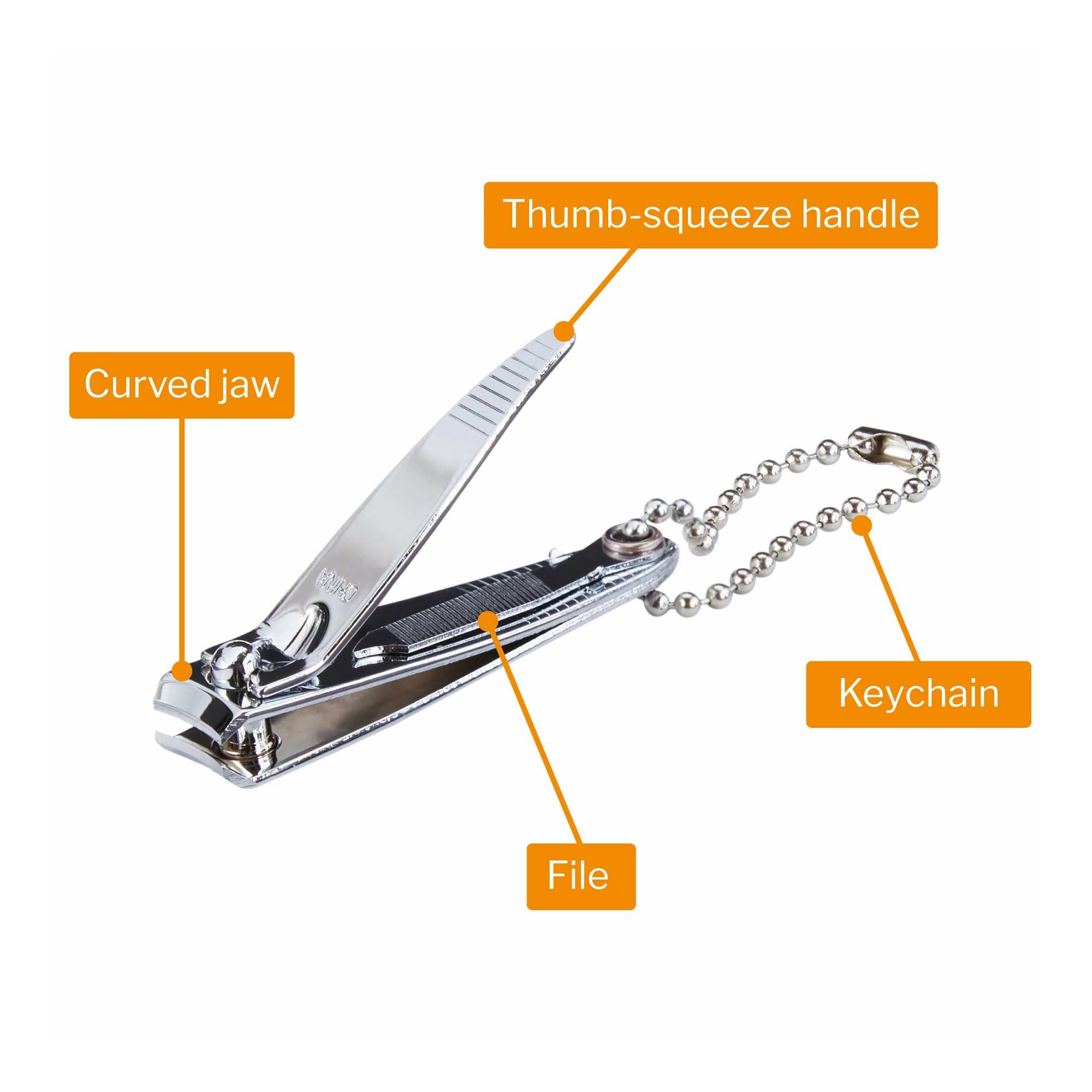 Fingernail Clippers McKesson Thumb Squeeze Lever, Packaging Type- Case