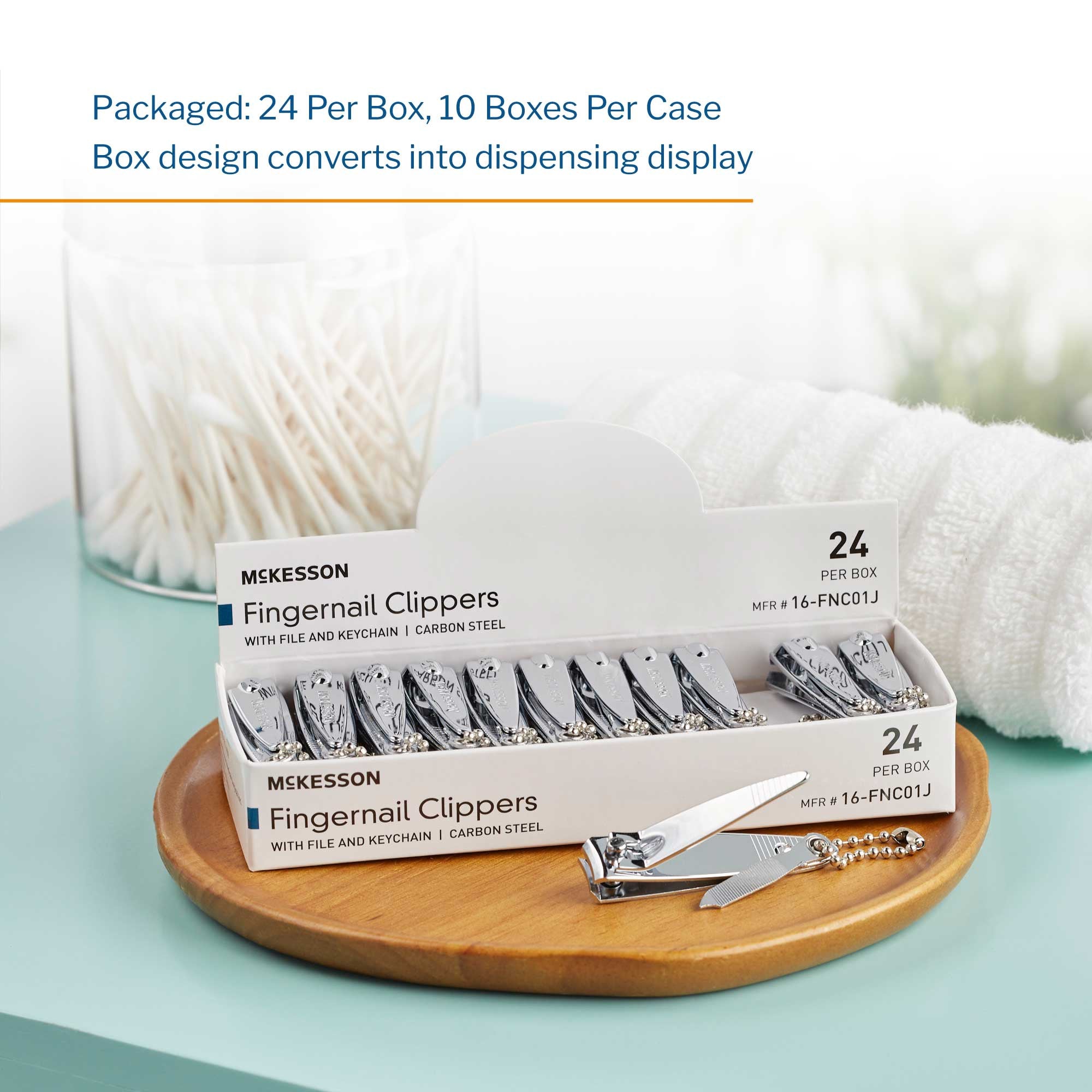 Fingernail Clippers McKesson Thumb Squeeze Lever, Packaging Type- Case