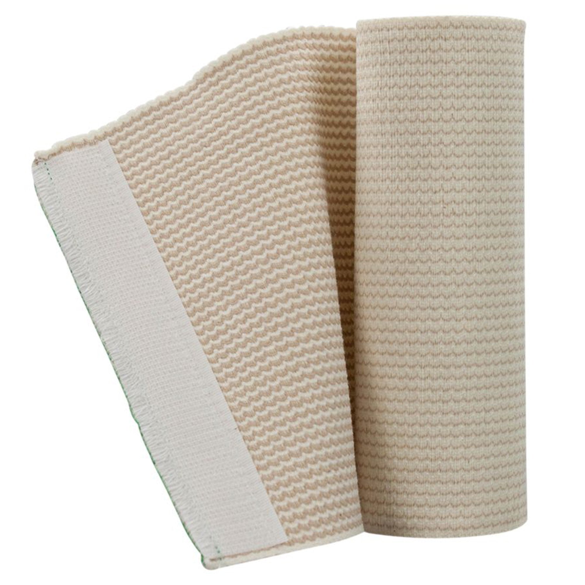 Elastic Bandage EZe-Band LF 6 Inch X 11 Yard Double Length Double Hook and Loop Closure Tan NonSterile Standard Compression,Packaging Type- Box