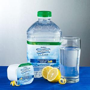 Thickened Water Thick & Easy Hydrolyte 4 oz. Portion Cup Lemon Flavor Liquid IDDSI Level 3 Moderately Thick/Liquidized, Packaging Type- Case