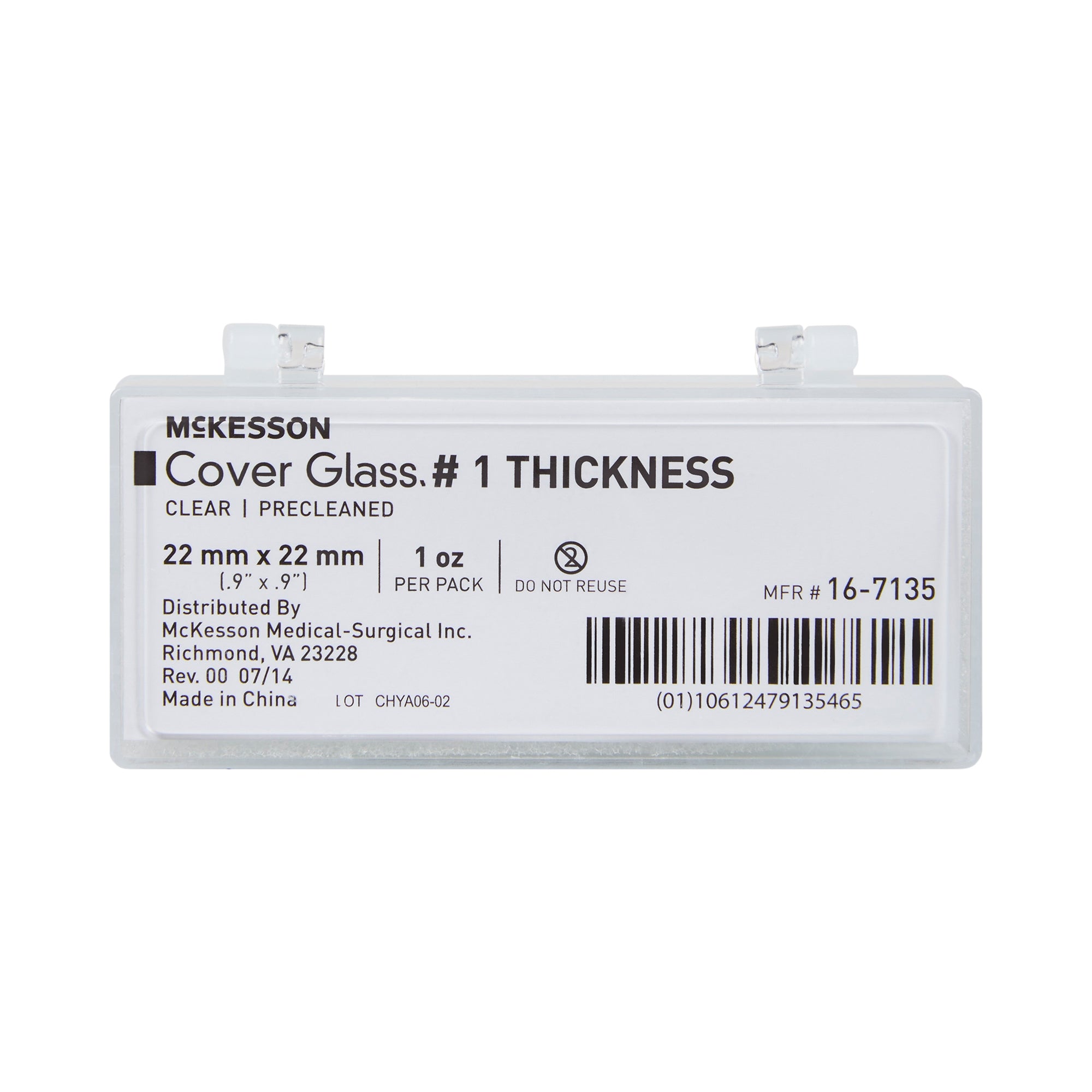 Cover Glass McKesson Square No. 1 Thickness 22 X 22 mm, Packaging Type - Packet