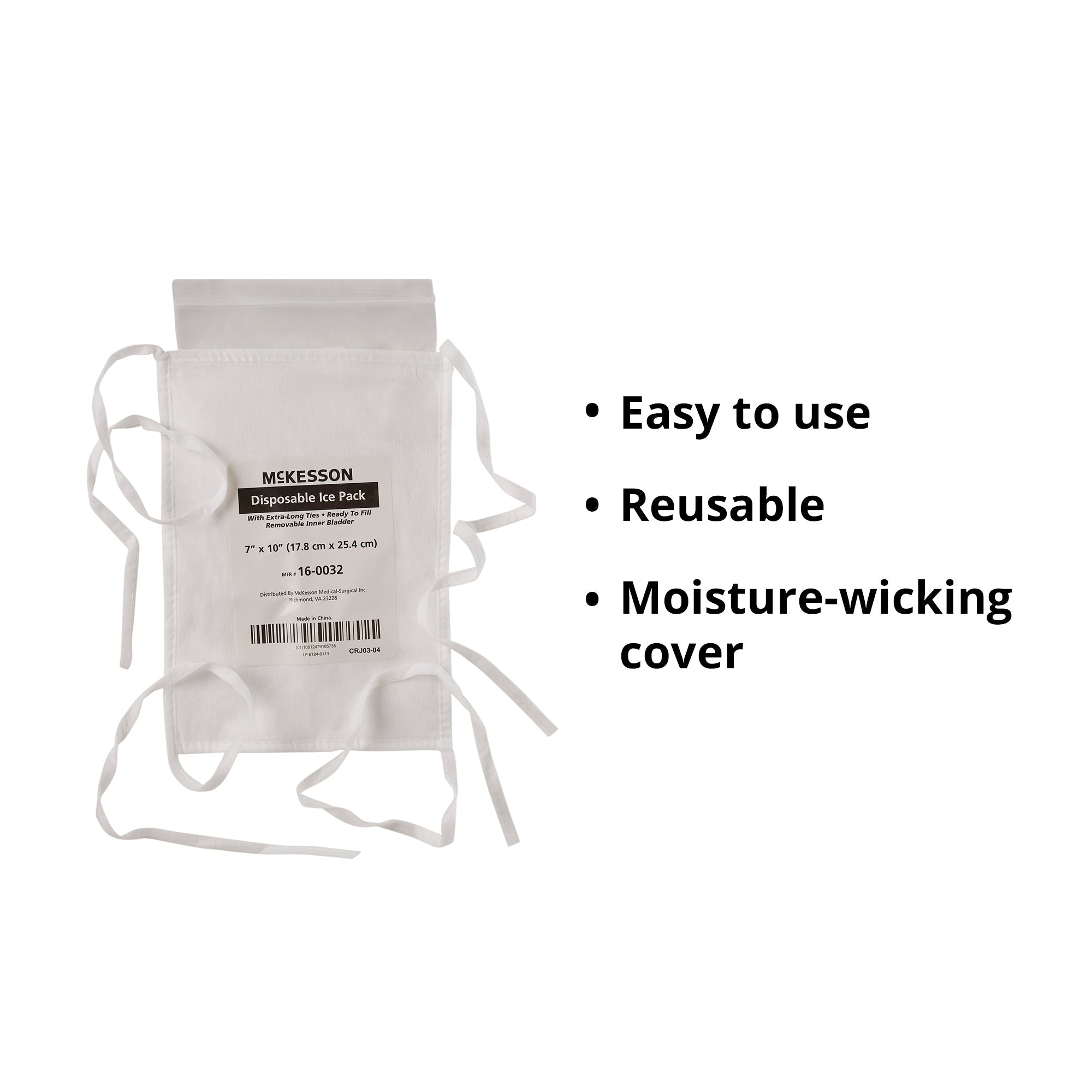 Ice Bag McKesson General Purpose 7 X 10 Inch Fabric Disposable, Packaging Type- Case