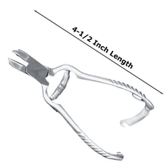 Nail Nipper McKesson Concave Jaw 4-1/2 Inch Length Chrome Covered Stainless Steel