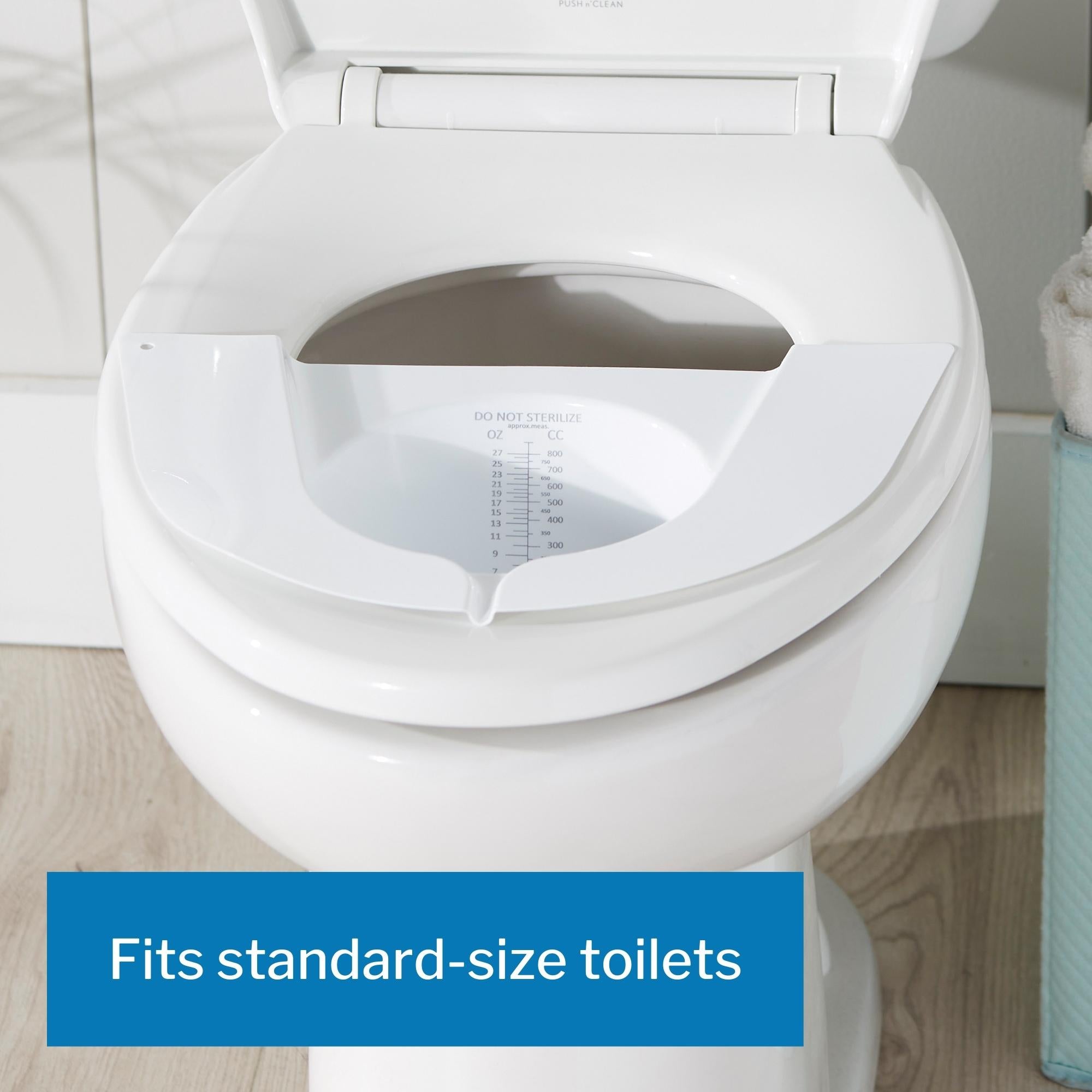 Commode Specimen Collector McKesson 800 mL (27 oz.) Without Closure Unprinted NonSterile, Packaging Type- Pack