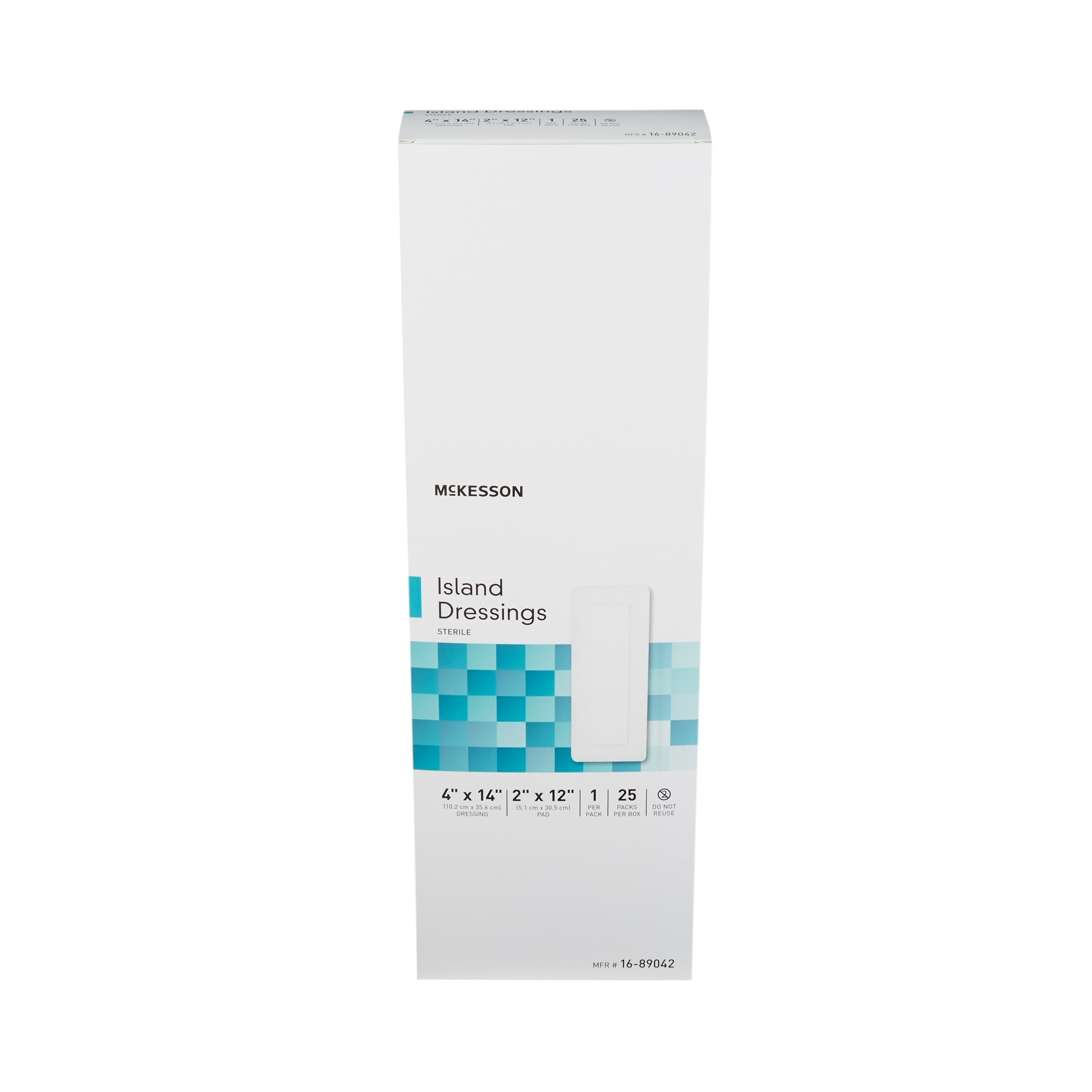 Island Dressing McKesson 4 X 14 Inch Rectangle Sterile,  Packaging Type- Case