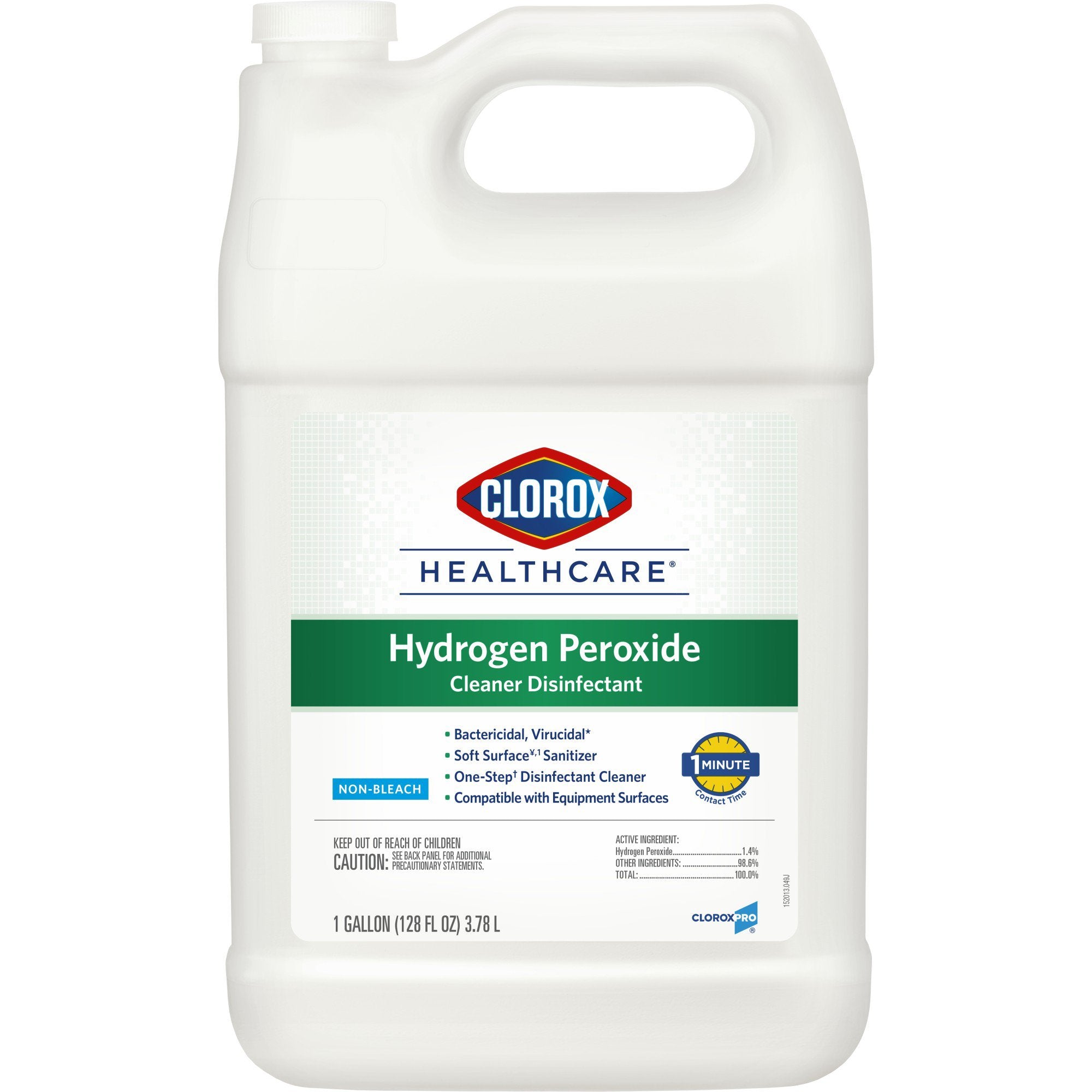 Clorox Healthcare Surface Disinfectant Cleaner Refill Peroxide Based Manual Pour Liquid 1 gal. Jug Unscented NonSterile