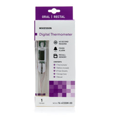 Digital Stick Thermometer McKesson Oral / Rectal / Axillary Probe Handheld, Packaging Type- Box