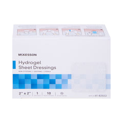 Hydrogel Wound Dressing McKesson Sheet 2 X 2 Inch Sheet Sterile,  Packaging Type- Case