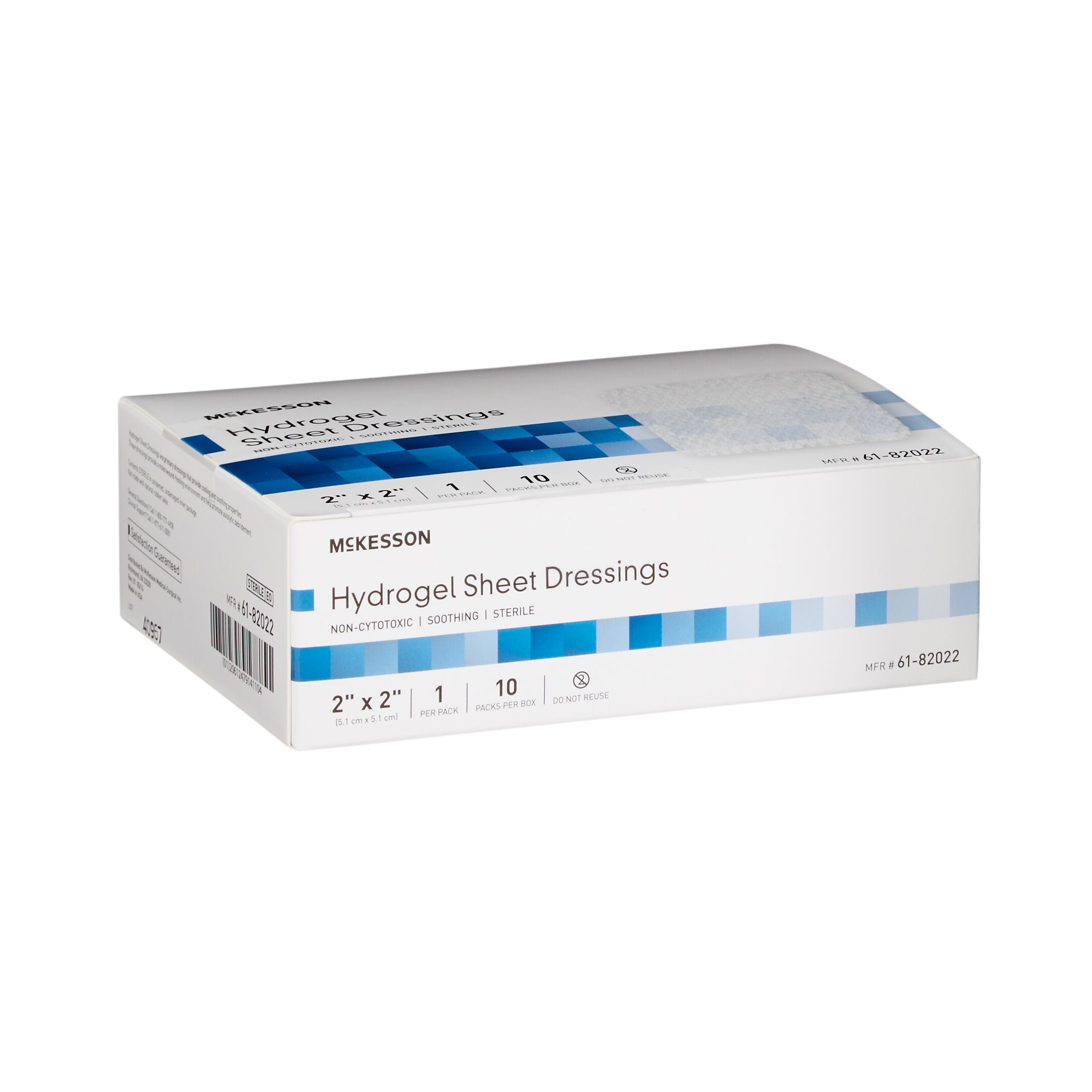 Hydrogel Wound Dressing McKesson Sheet 2 X 2 Inch Sheet Sterile,Packaging Type- Each