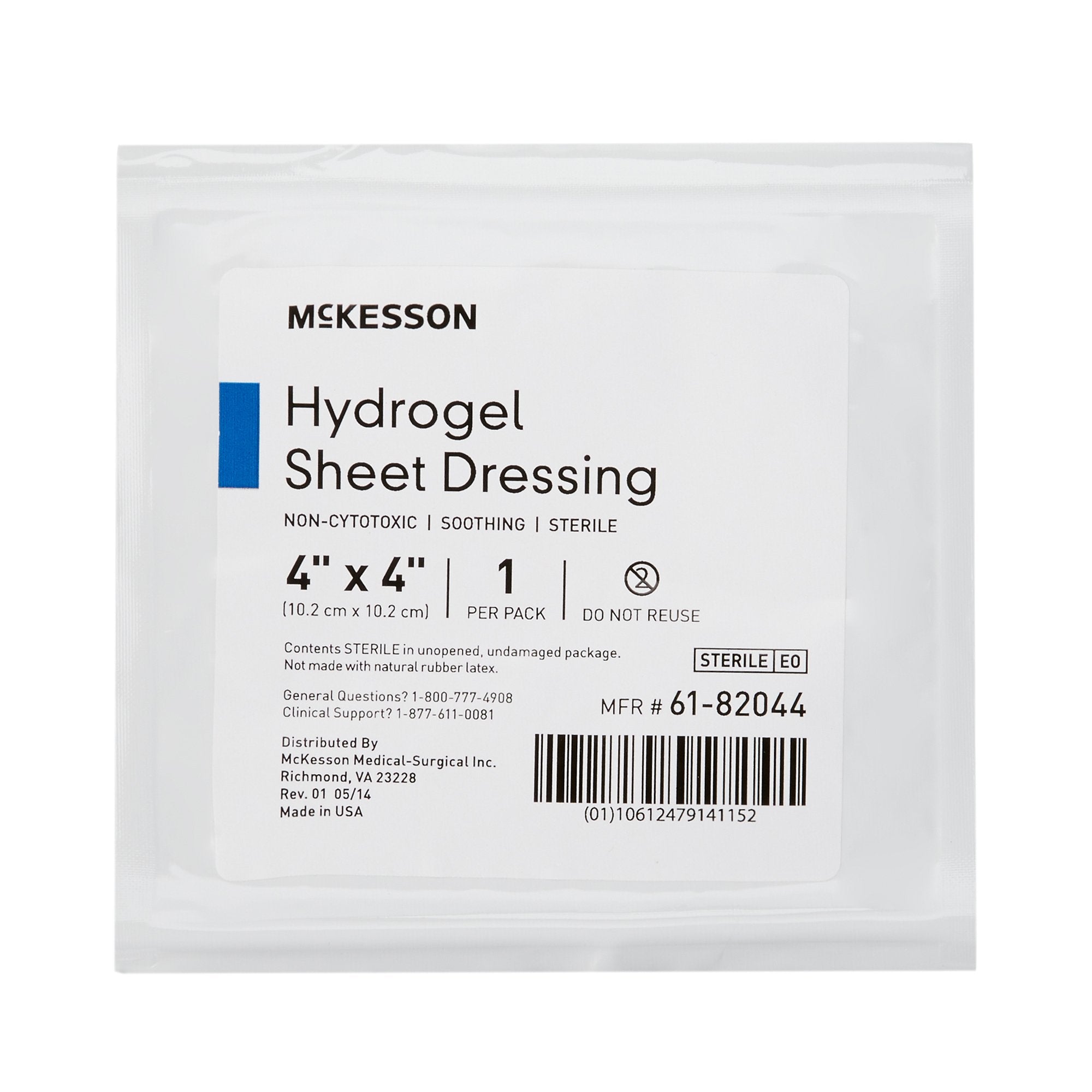 Hydrogel Wound Dressing McKesson Sheet 4 X 4 Inch Sterile,Packaging Type- Box