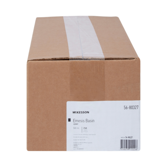 Emesis Basin McKesson Graphite 16 oz. Plastic Single Patient Use, Packaging Type- Case