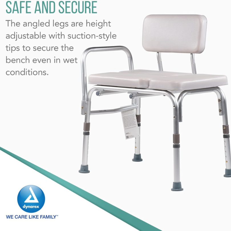 Padded Tub Transfer Bench Seat