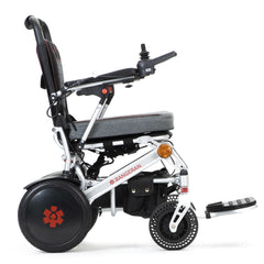 Electric wheelchair battery or power component detail