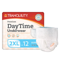 Tranquility Premium DayTime Absorbent Underwear – Heavy Absorbency, Medium, Large & 2X-Large 2X-Large · Case of 48