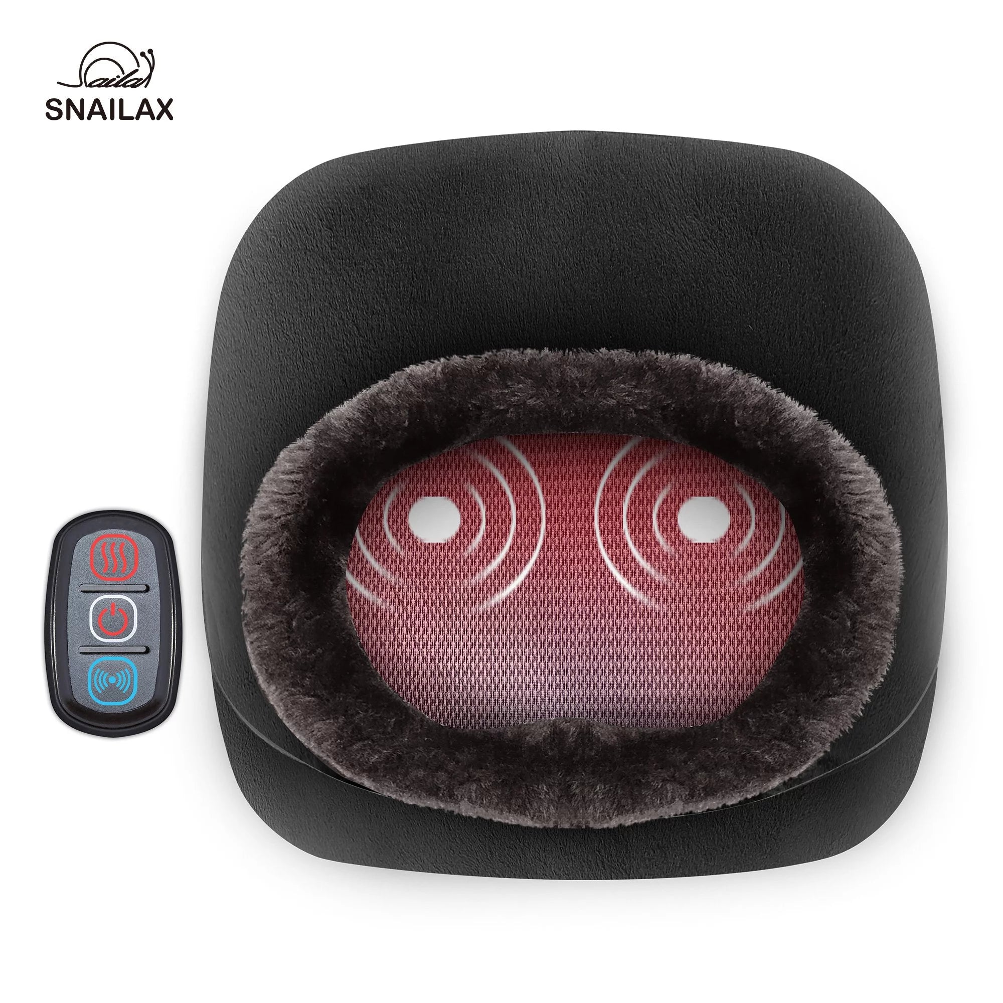 3-In-1 Vibration Foot Warmer& Back Massager with Heat, Kneading Foot Massager Machine