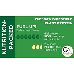 Growing Naturals Pea Protein Powder - Original Flavor - 32.2 Oz