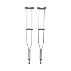 McKesson Underarm Crutches Tall Adult | 350 lbs Capacity, Adjustable Height (5'10"–6'6") Case of 8