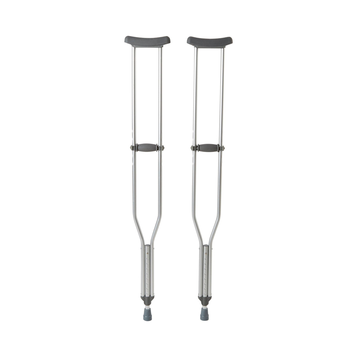 McKesson Underarm Crutches Tall Adult | 350 lbs Capacity, Adjustable Height (5'10"–6'6") Case of 8