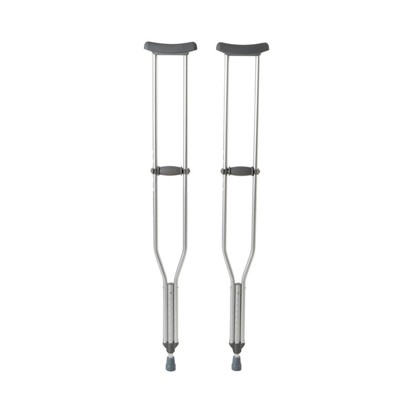 McKesson Underarm Crutches Tall Adult | 350 lbs Capacity, Adjustable Height (5'10"–6'6") Case of 8