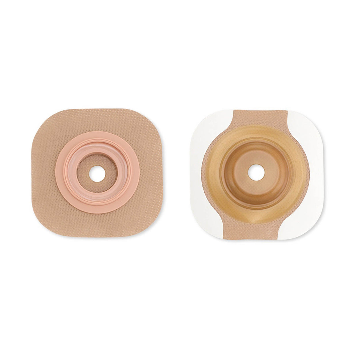 Ostomy Barrier New Image CeraPlus Precut, Extended Wear Adhesive Tape Borders 57 mm Flange Red Code System 1-1/8 Inch Opening | 5/Box - 1-1/8 inch opening