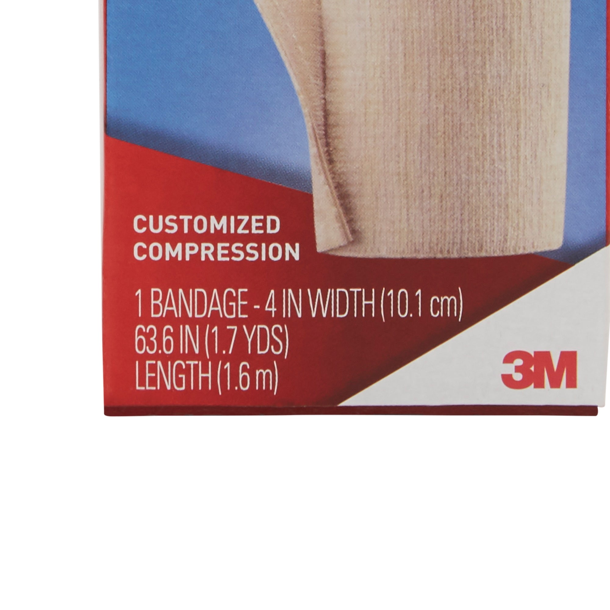 Elastic Bandage 3M ACE 4 Inch X 5.3 Foot Single Hook and Loop Closure Tan NonSterile Standard Compression,Packaging Type- Each